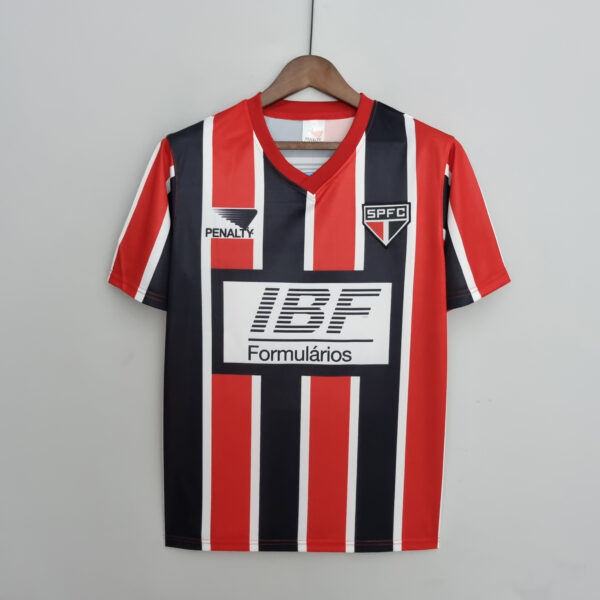 Camisola São Paulo Retrô 1991 Vermelha e Preta - Penalty
