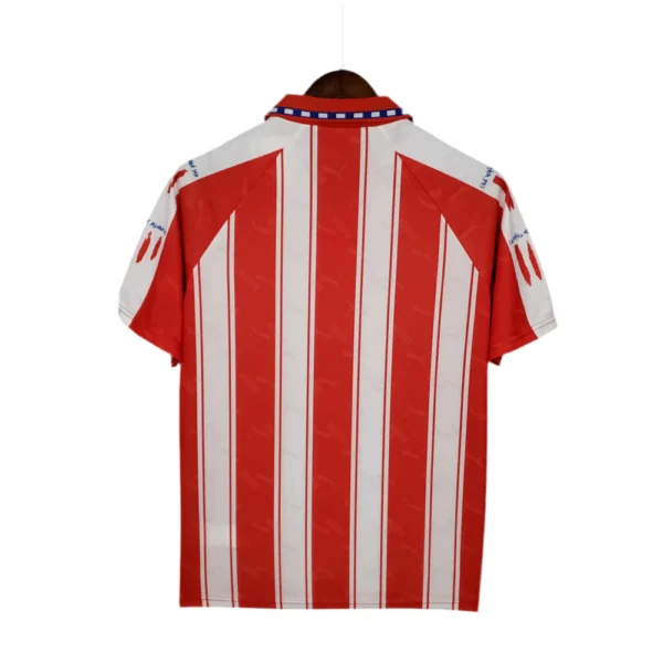 Camisola Atlético de Madrid Retrô 1994/1995 - Branca e Vermelha - Image 2