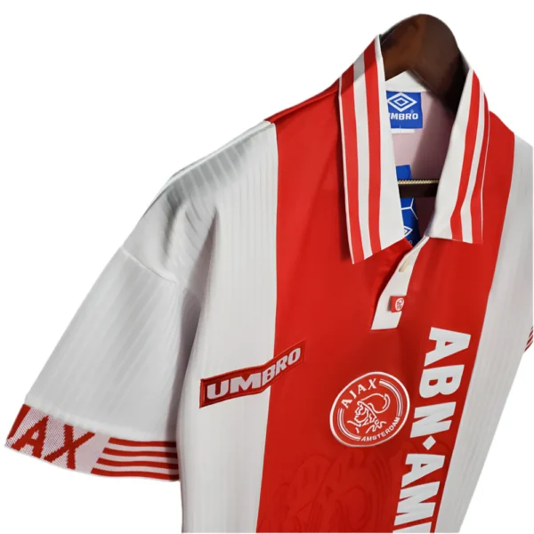 Camisola Ajax Retrô 1997/1998 - Vermelha e Branca - Image 3