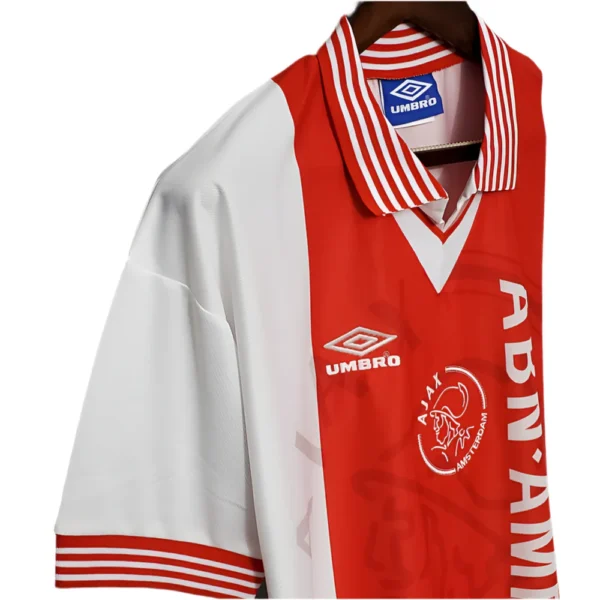 Camisola Ajax Retrô 1995/1996 - Vermelha e Branca - Image 4