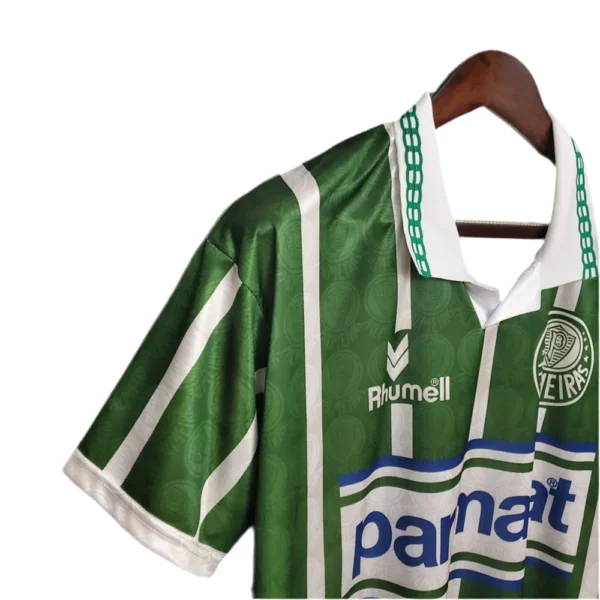 Camisola Palmeiras Retrô 93/94 - Verde e Branca - Image 4