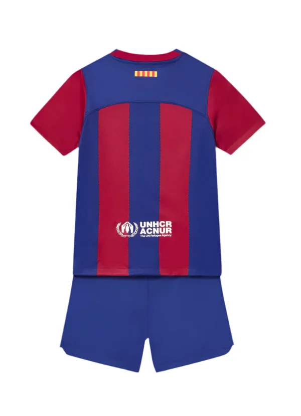 Kit Infantil Barcelona I 23/24 - Azul e Vermelho - Image 2