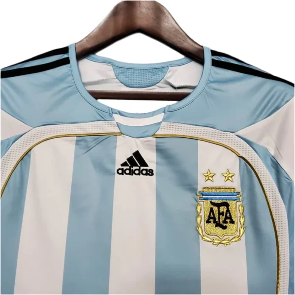 Camisola Seleção Argentina Retrô 2006 - Azul e Branca - Image 5