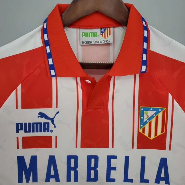 Camisola Atlético de Madrid Retrô 1994/1995 - Branca e Vermelha - Image 3