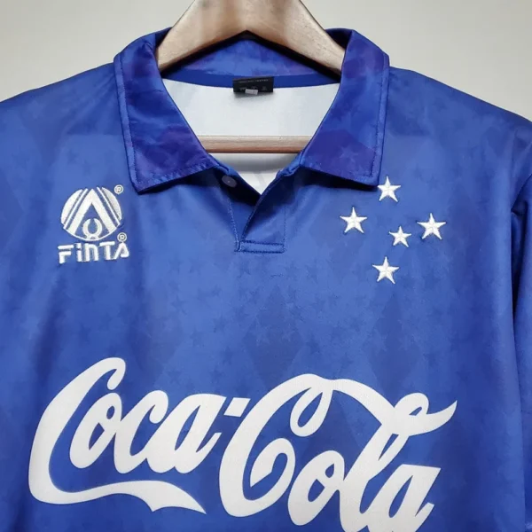 Camisola Cruzeiro Retrô 1993/1994 Azul - Finta - Image 3