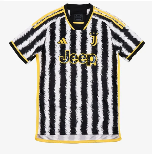 Camisola Juventus I 23/24 - Branco e Preto - Image 2